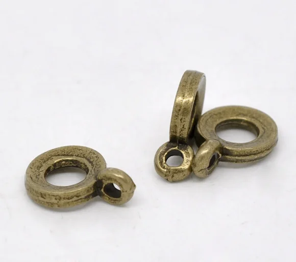 Круглые античные бронзовые шарики из сплава цинка 11 мм (3/8 &quot) x 8 (3/8&quot) 25 шт.|metal bead