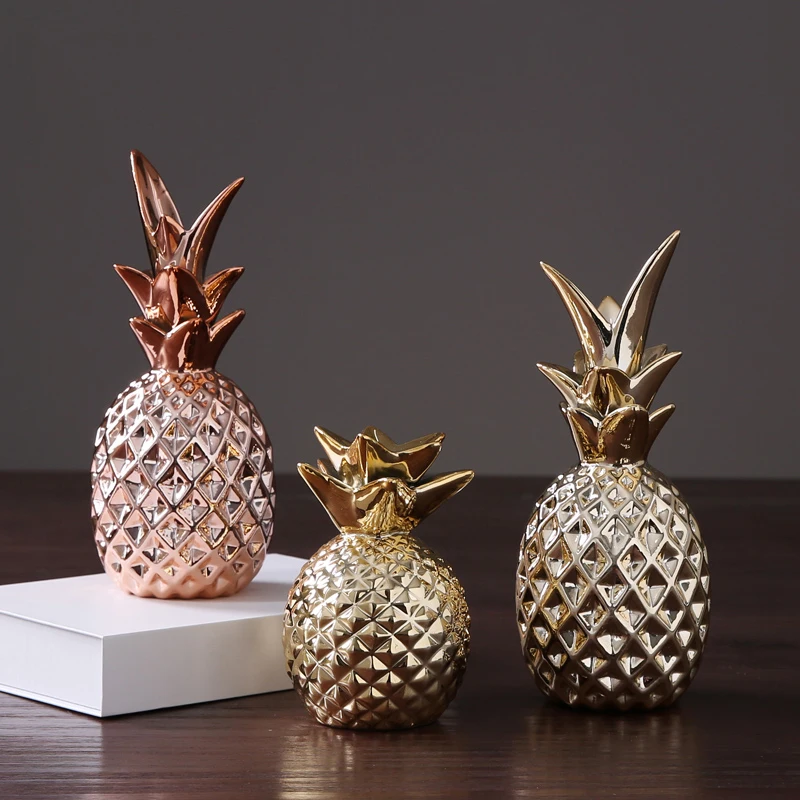 Скандинавский керамический золотой орнамент ананас украшение Современное для