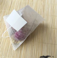new pla biodegraded tea filters corn fiber tea bags quadrangle pyramid shape heat sealing filter bags food grade 5570mm