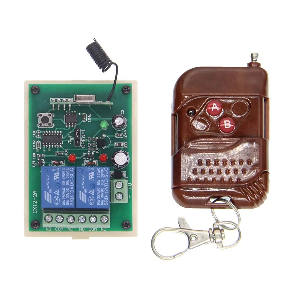 DC 12V 24V 2 CH 2CH RF беспроводной пульт дистанционного управления система переключения
