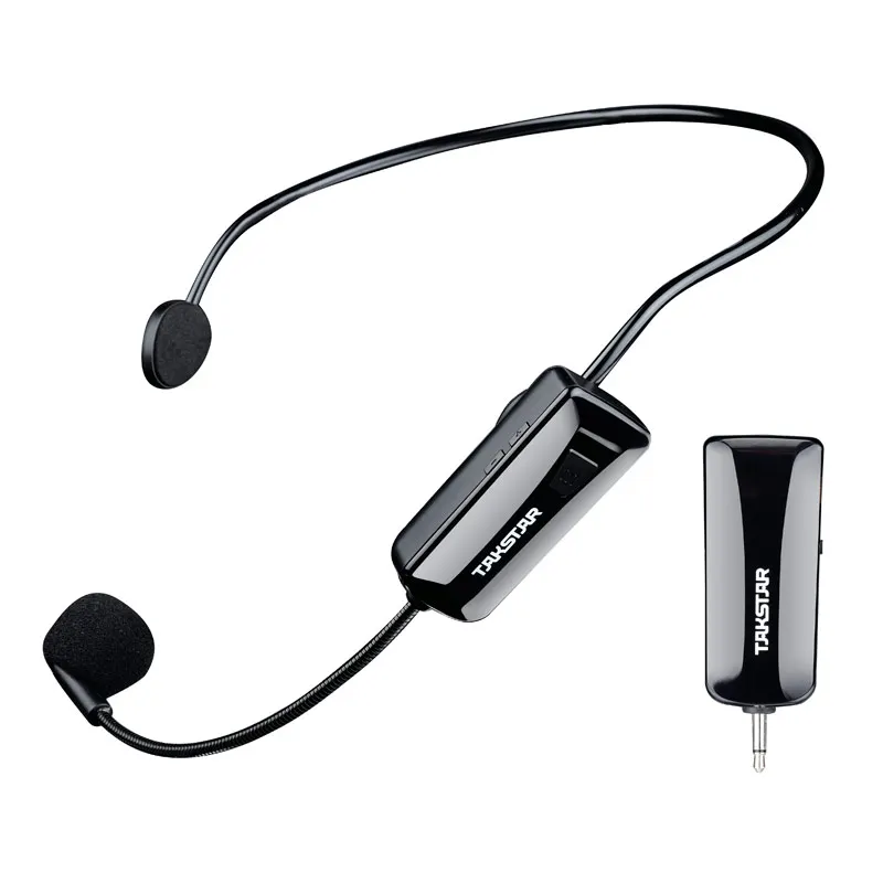 Беспроводной микрофон Takstar HM 200W UHF с головным убором используется для усилителя