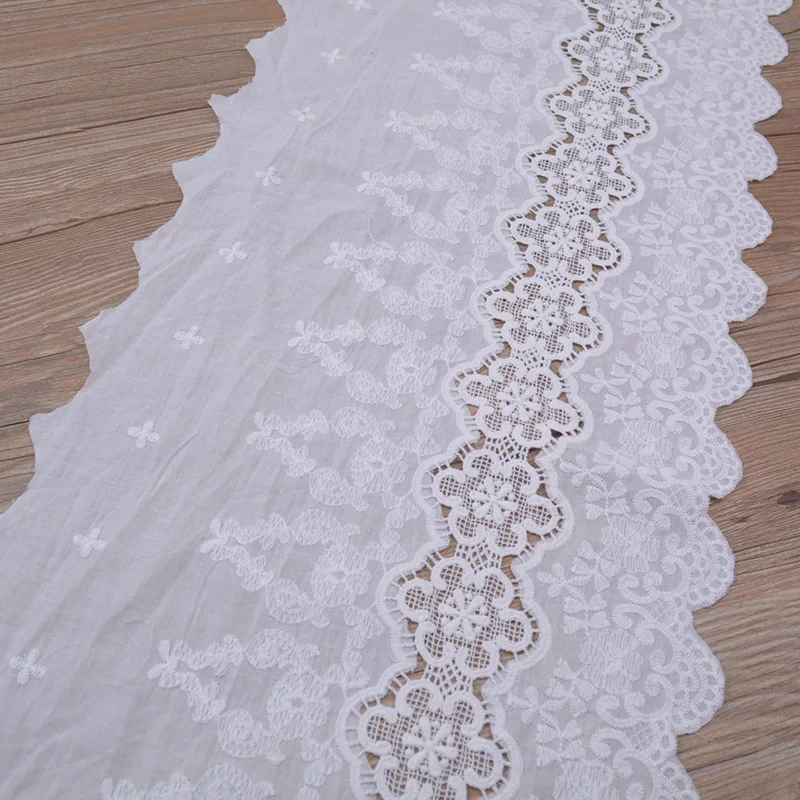 Одежда декоративная хлопковая вышитая кружевная отделка юбка удлиненное