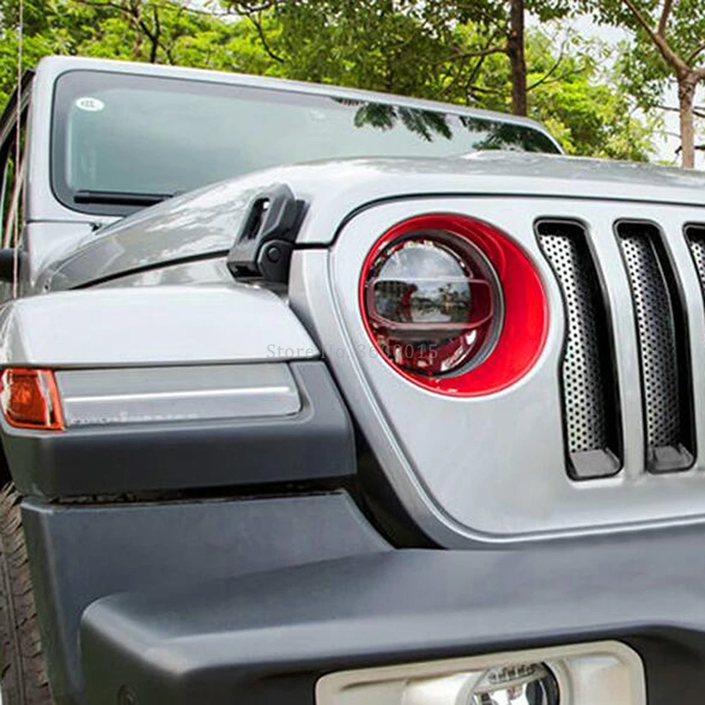 Автомобильные аксессуары для Jeep Wrangler SUV 2018 2019 внешняя фара из углеродного волокна