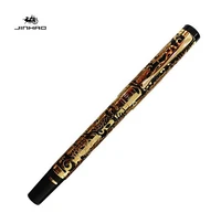 jinhao luxury business pen school supplies golden dragon embossed roller ball pen writing pen