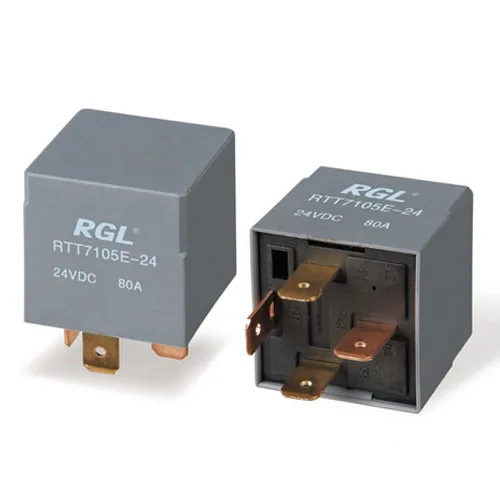 

RGL 12V / 24V RTT7105E 80A small electromagnetic relay relay Universal Car Electric Tools DIY Accessories 4 feet
