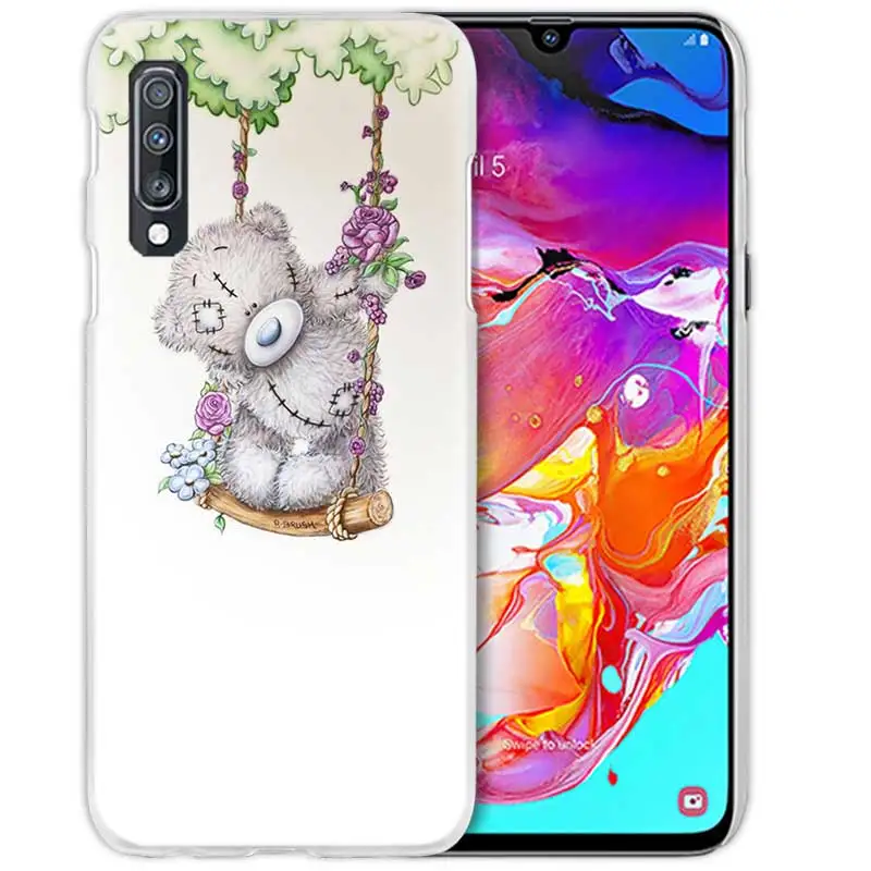 10 Чехол Teddy Me To You Bear для samsung Galaxy A50 A70 A20e A40 A30 A20 A10 A8 A6 Plus A9 A7 жесткий прозрачный чехол для телефона из поликарбоната - Цвет: 10