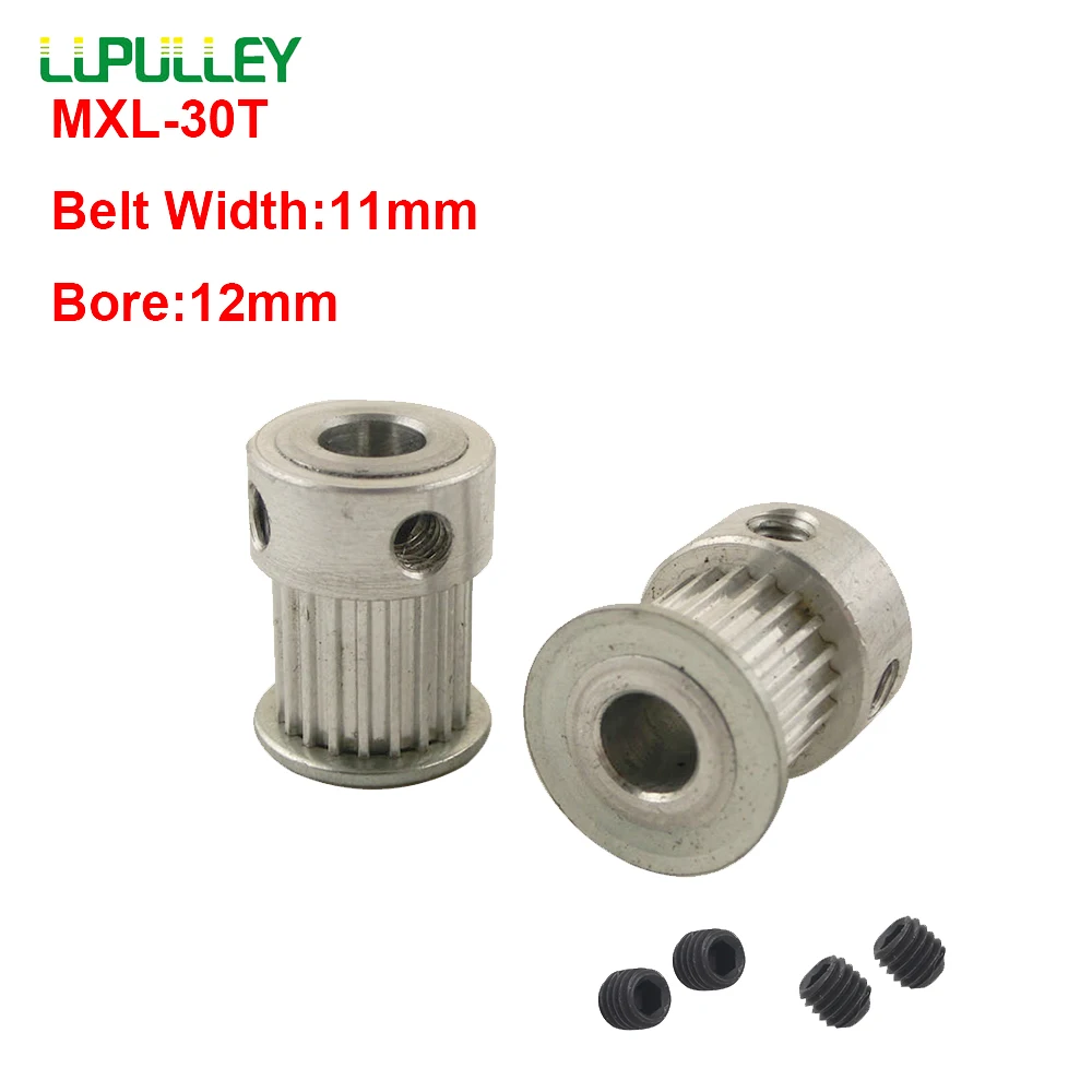 Зубчатый шкив LUPULLEY 2 шт. MXL 30T отверстие 5/6/6 35/7/8/10/12 мм синхронный зубчатый ширина 7