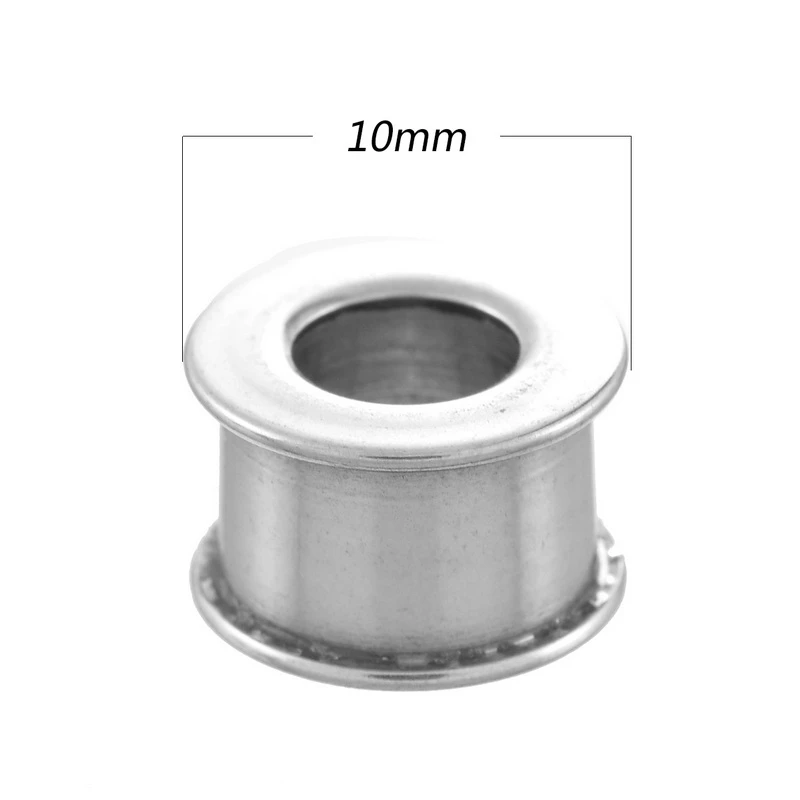 10mmx6mm 10pcs LASPERAL 10 шт. бусины-шармы из нержавеющей стали неправильной формы металлические с большими отверстиями бусины для DIY браслета ювелирные изделия серебряный цвет 8,5-12 мм - Цвет: 10mmx6mm 10pcs