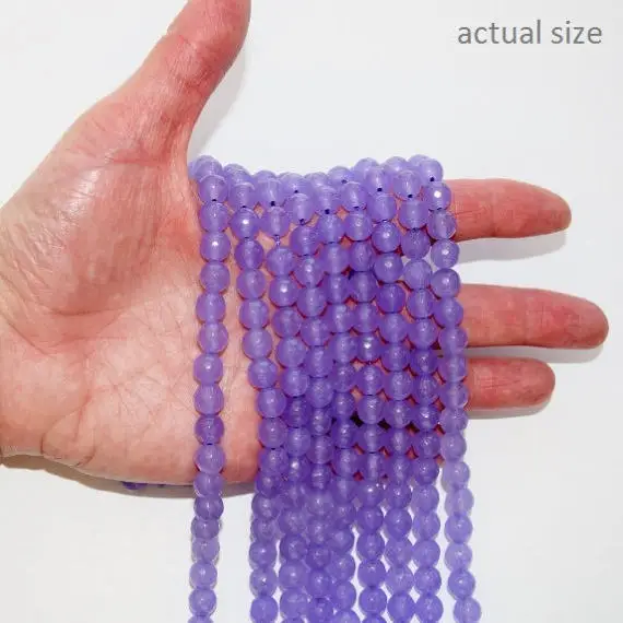 8 мм граненые темно-сиреневые кварцевые круглые цветные бусины полу изысканные