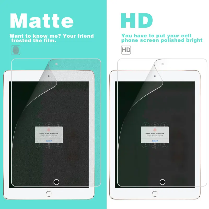 Прозрачная глянцевая пленка HD против царапин для APPLE Iphone IPAD AIR 2 AIR A1566 A1567 A1474 A1475 A1476 9,7 в Антибликовая матовая пленка