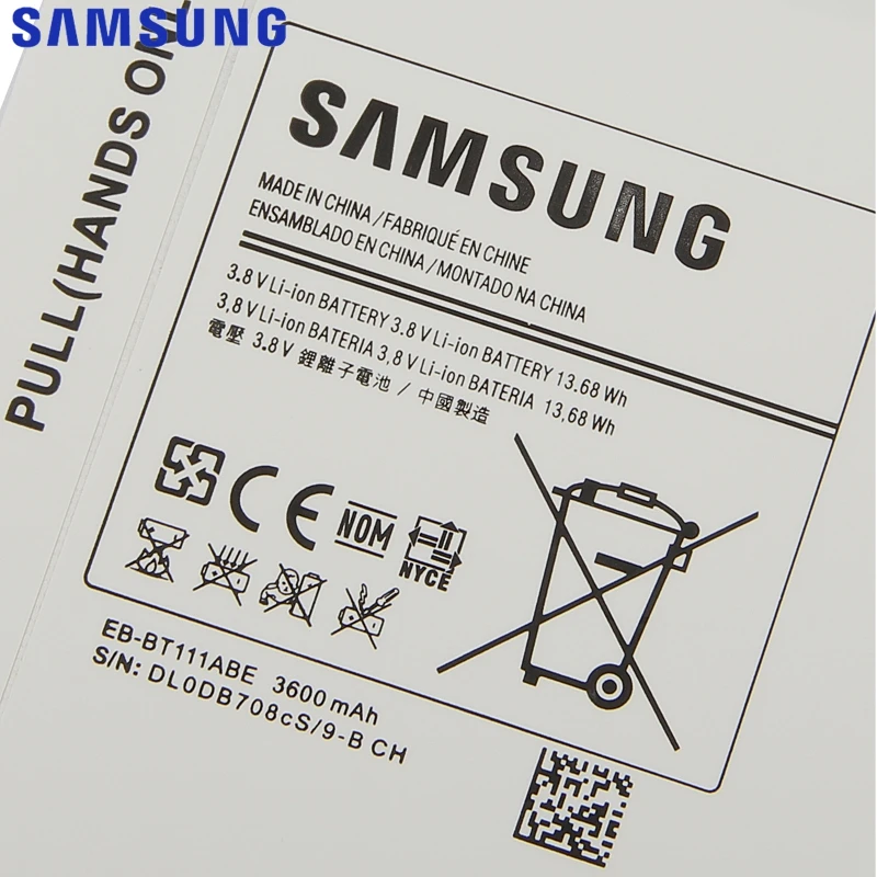 Оригинальная замена Батарея для SAMSUNG T115 T116 SM-T110 SM-T111 EB-BT111ABC EB-BT111ABE EB-BT115ABC EB-BT115ABE 3600 мА-ч