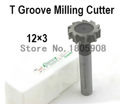 

Free Shipping 2PCS 12*3 high speed steel Straight shank T groove milling cutter T type Straight shank milling cutter