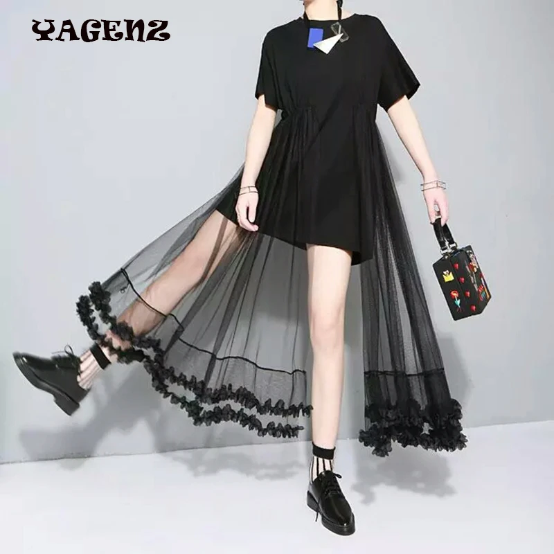 Женское Сетчатое платье плиссированное с сеточкой на лето 2020|gauze dress|summer dresswomen summer