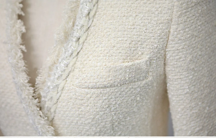 Винтажная шерстяная куртка пальто новинка осенняя Женская твидовая Casaco Feminino