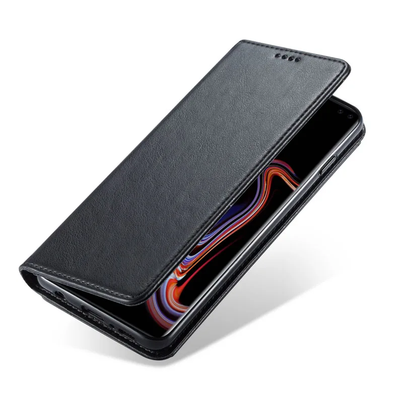 Чехол для Samsung Galaxy S9/S10 Plus/S10e Роскошный кожаный бумажник в стиле ретро кредитница