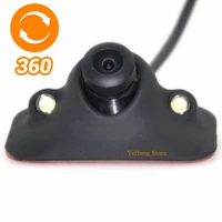 new arrival auto parking hd ccd night vision 360 degree car side front camera reversing backup camera 2 led free shipping