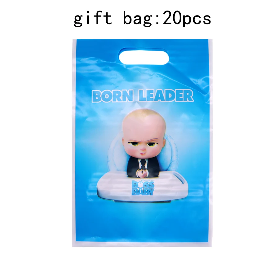 gift bag 20pcs Baby Boss Рамадан тема, детский душ с днем рождения украшения, товары для вечеринки Свадебные украшения одноразовые наборы посуды - Цвет: gift bag 20pcs