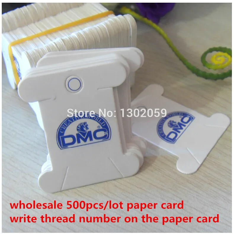 Заводская распродажа Оптовая Продажа белая бумажная карточка крест нитки для