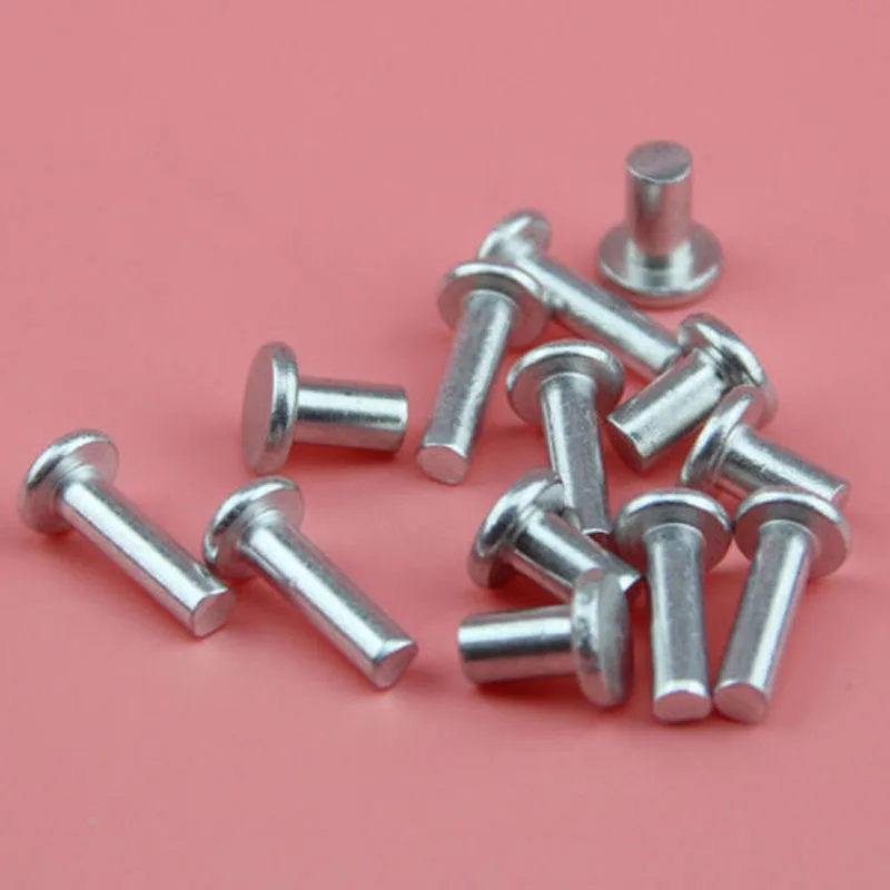 M3 Aluminum Rivets Flat Head Solid Rivet Size 6mm-20mm 100PCS | Обустройство дома