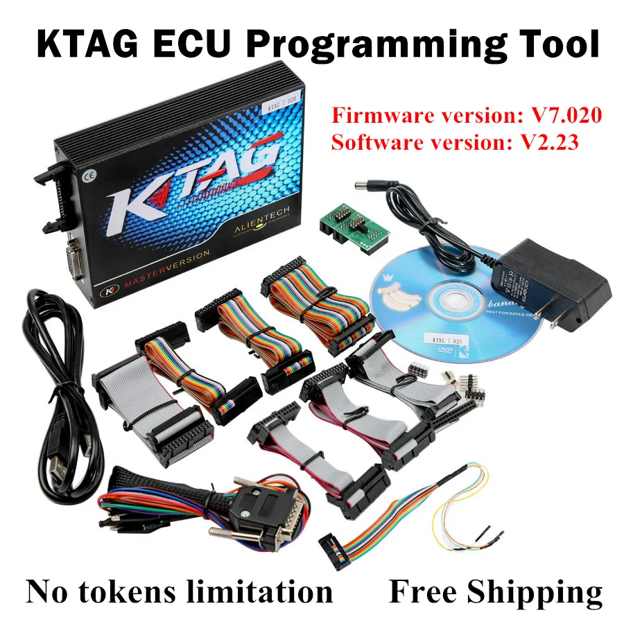 Последняя версия 2017 инструмент программирования ECU V2.23 KTAG прошивка V7.020 Master Version
