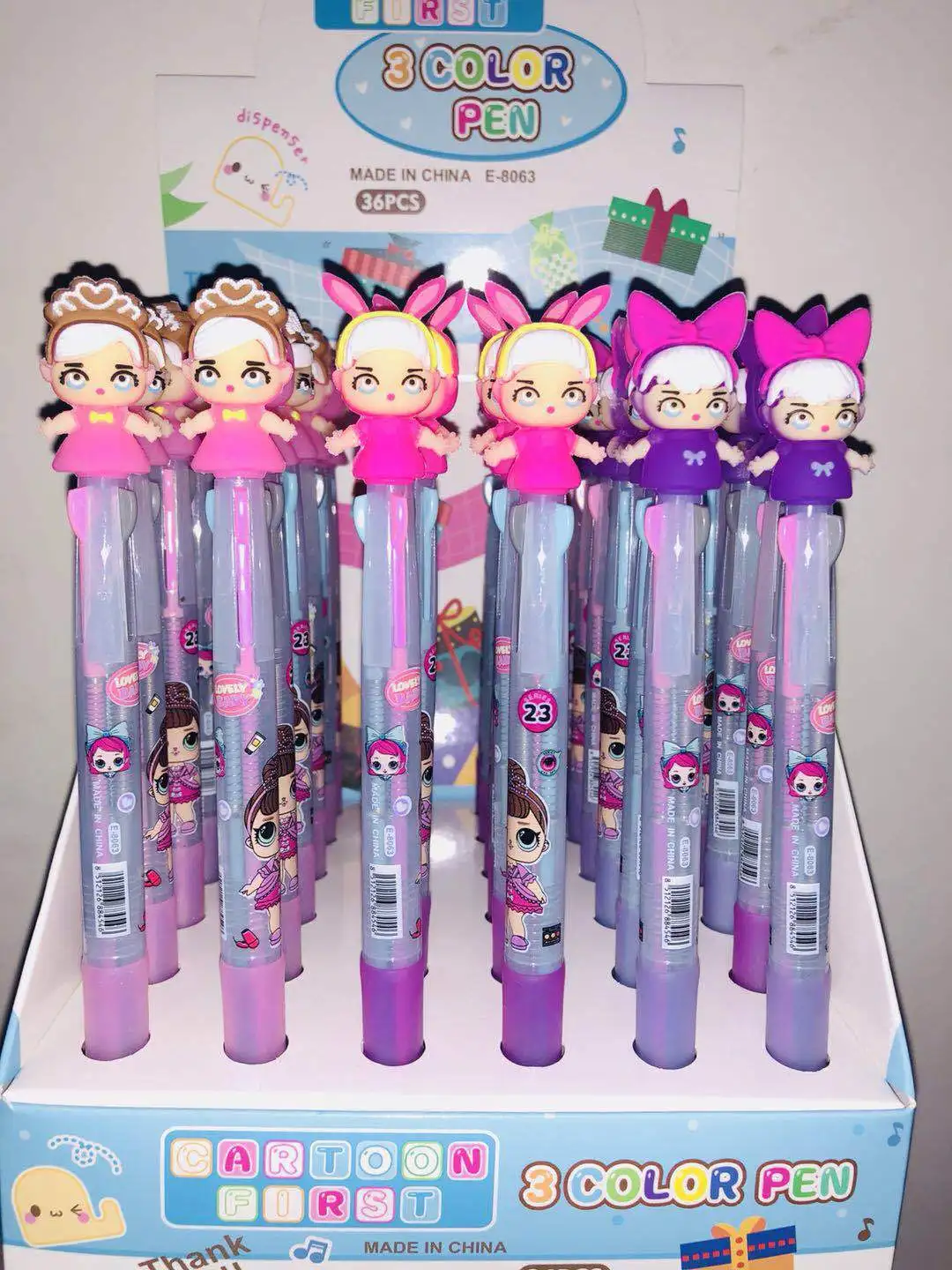 72 шт./лот в Корейском стиле с героями мультфильмов многоцветный Шариковая ручка