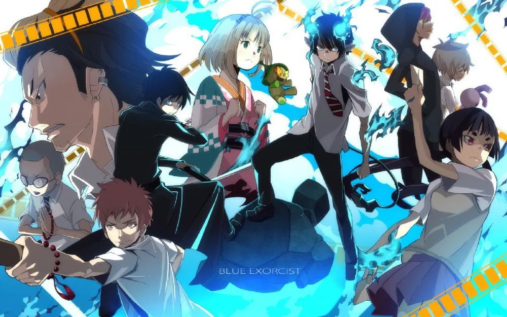 0708 40x60 см Ao no Blue Exorcist Japan Kinglo аниме постер с принтом на домашний декор Печать холст