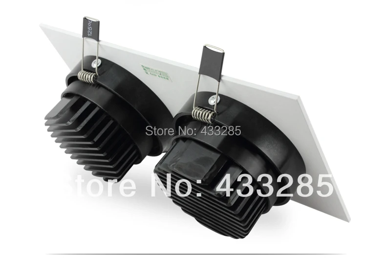 Двойная светодиодная лампа решетчатая 10 Вт потолочный светильник COB мощность 14