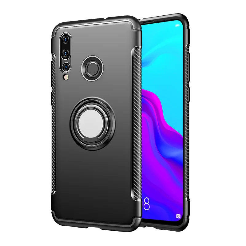 Для huawei Honor 10 Lite 10i Honor10 i View V10 V 10 чехол с металлическим кольцом для машины сверхмощный PC+ Силиконовый ТПУ силиконовый чехол-подставка