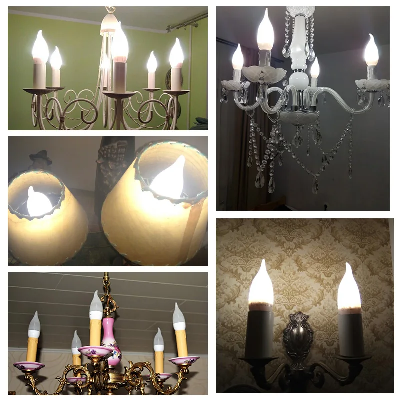 10X5 W 7W Led Свеча светильник лампочка E14 лампы энергосберегающие велаш Bombilla Decorativas