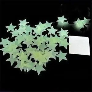 100 шт./упак. светится в темноте наклейки StarsWall светящиеся флуоресцентные обои