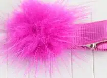 1Pcs Girls Hairpins with Small Fur Pompom Mini Ball Gripper Hairball Pom Hairclips Children Hair Clip Accessorie