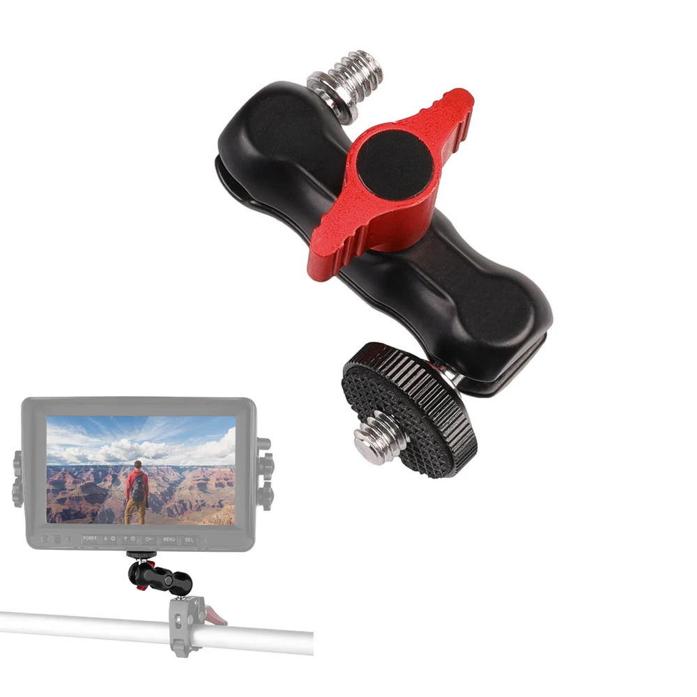 Шарнирное крепление Magic Arm Monitor с двойной шаровой головкой + винт 1/4 &quotдля камеры