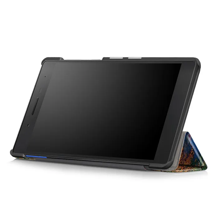Протектор экрана из закаленного стекла+ ПУ-чехол для lenovo Tab4 Tab 4 7 эфирные TB-7304F TB-7304X " планшета(Tab7 эфирные
