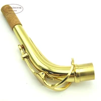 sax neck saxophone woodwind part alto saxophone bend neck brass material 24 5mm with cleaning cloth saxophone accessory