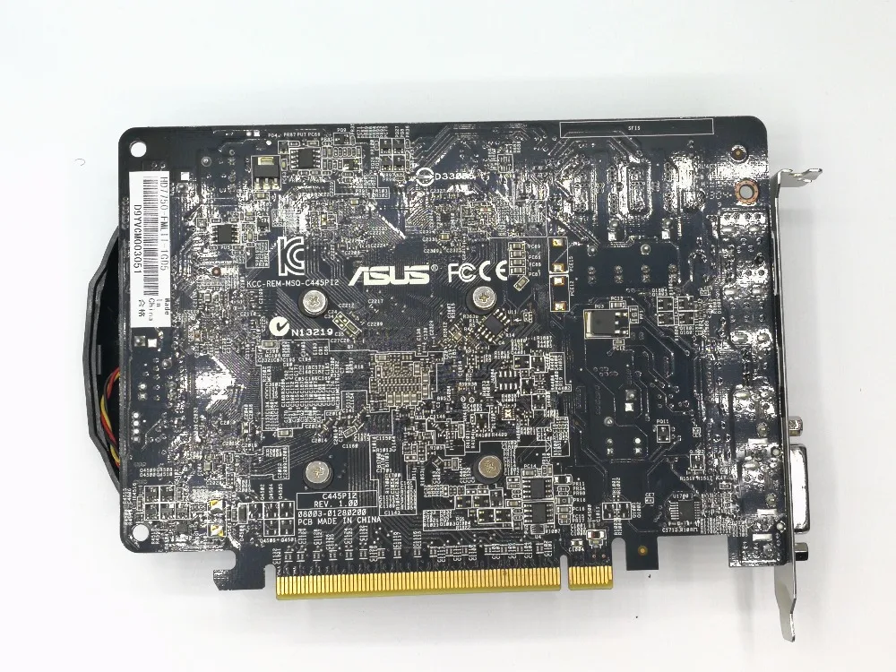 Используется, ASUS HD7750 1 ГБ DDR5 128 бит игровой Настольный ПК видеокарта, Протестировано хорошо