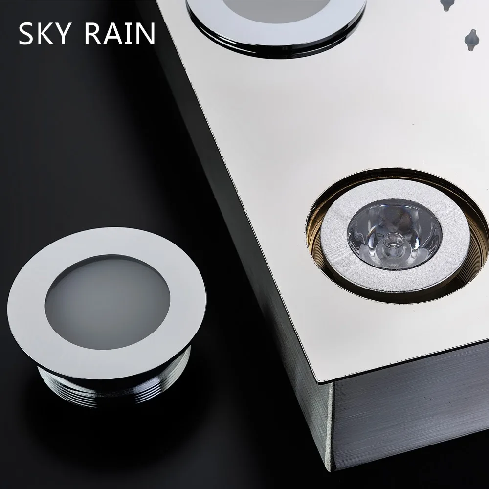 Термостатические Смесители SKY RAIN дождевой душевой набор потолочный светодиодный