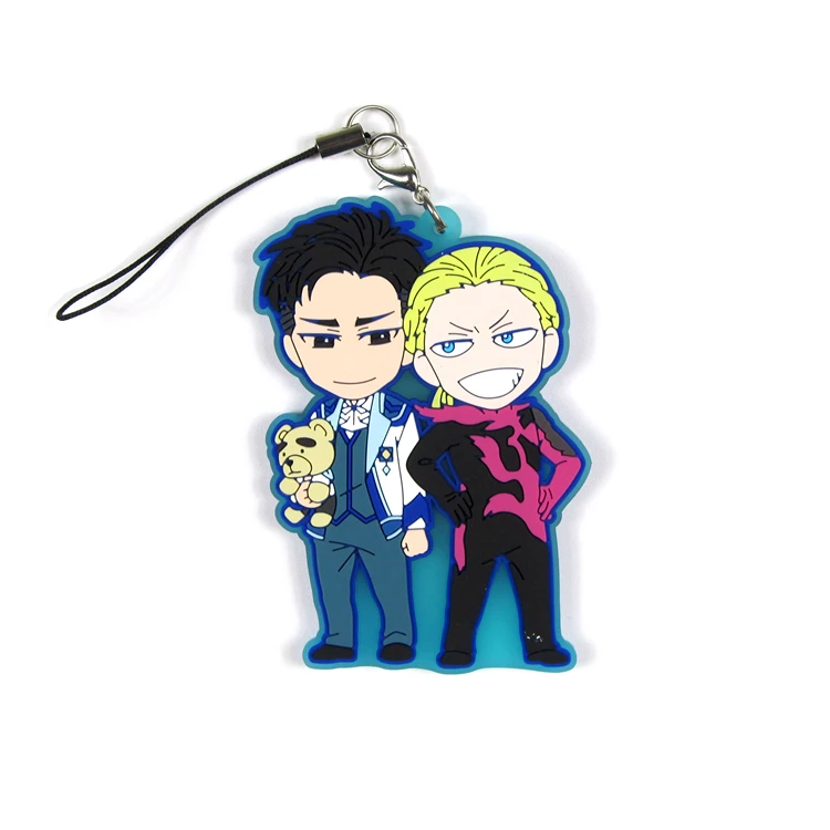 Юрий! Фигурка аниме на льду Юри Katsuki Victor Nikiforov Yuri Plisetsky Emil Nekola резиновая подвеска