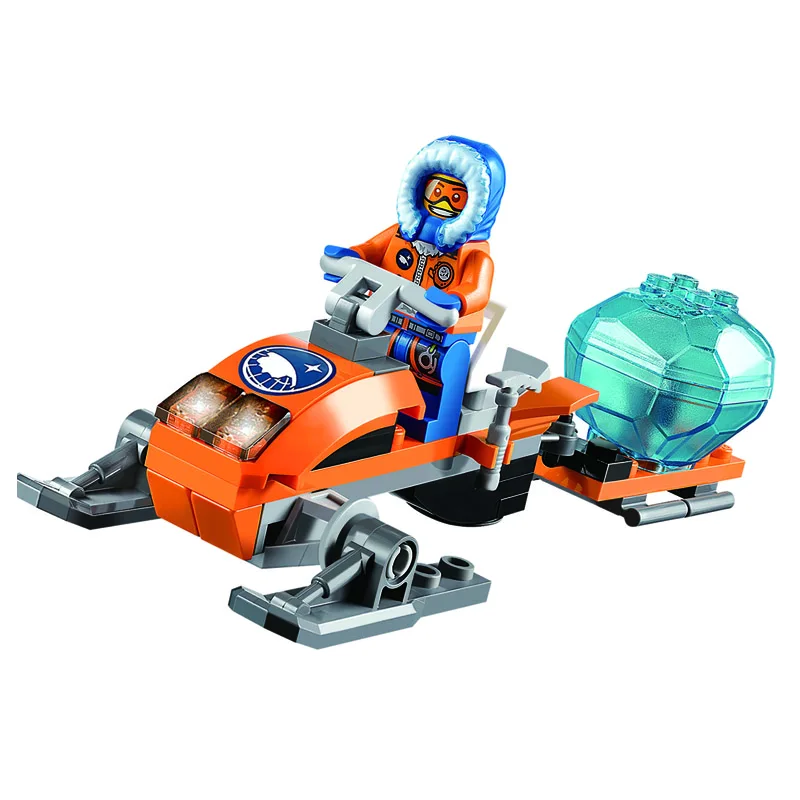 Бела Совместимость legoe лего Арктический город снег Base Camp строительные блоки
