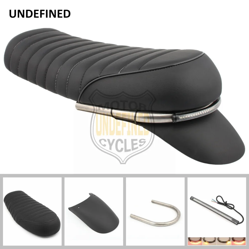 Мотоциклетное сиденье винтажное кафе Brat Racer Seat для Honda CG125 CB 500 750 Yamaha XJ550 XJ650 XS650 XS SR125