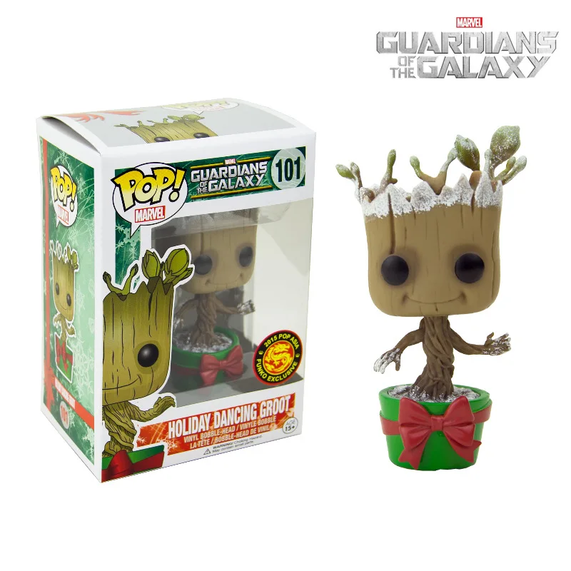 Funko POP Marvel стражи Галактики Grootted Avengers3 groots brinquedos фигурка игрушки для детей Рождественский подарок
