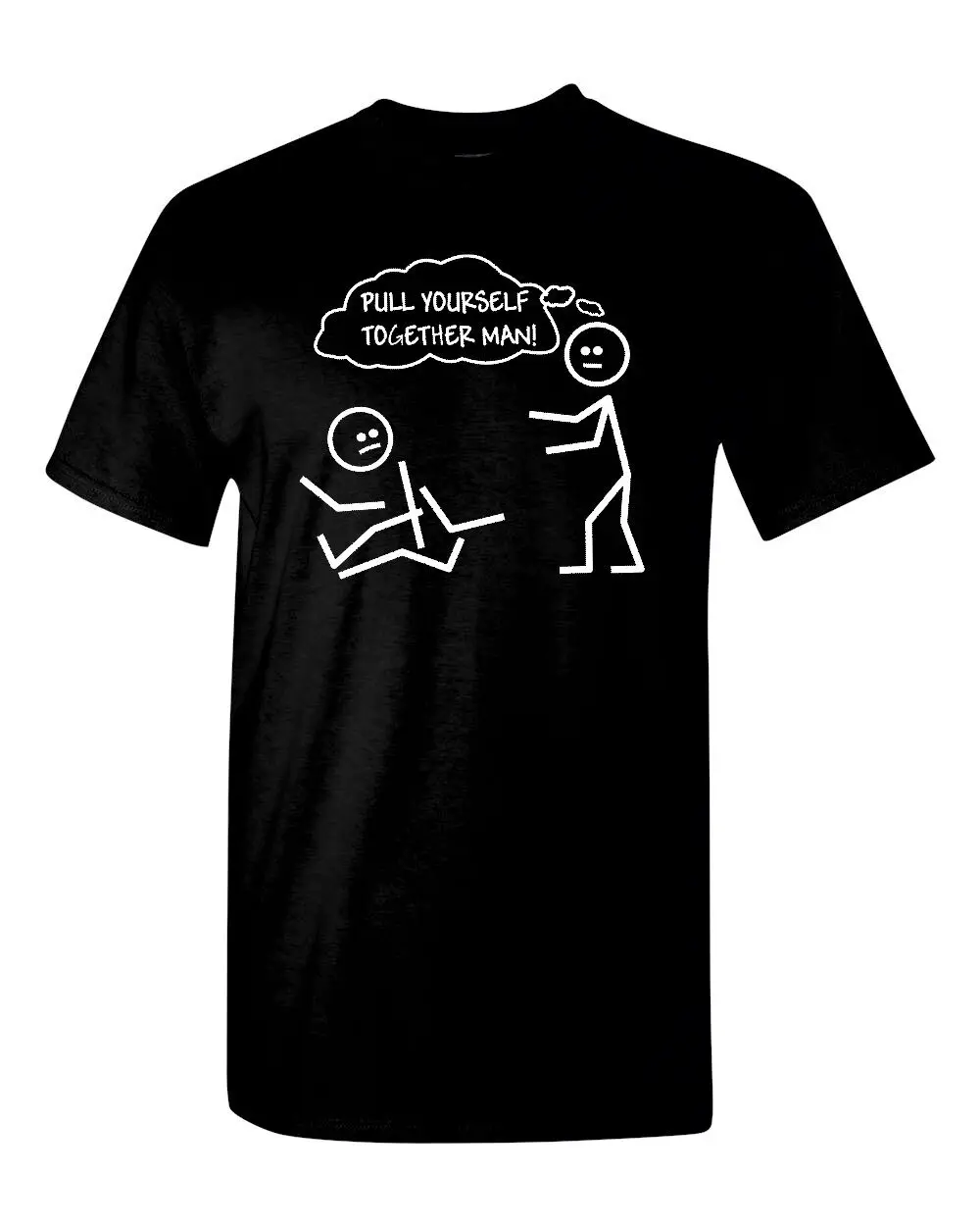 Pull Yourself Together Man Stick Мужская футболка 1562|Мужские футболки| |