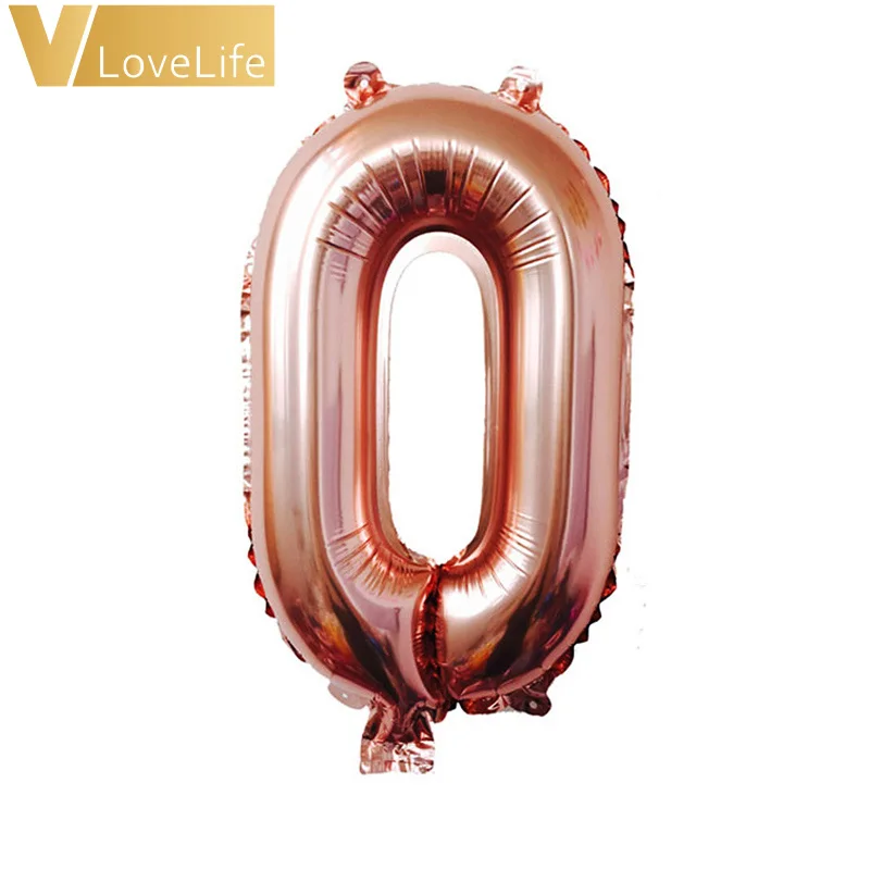 32 дюймов розовое золото Количество шар фольги Шампань Свадебный День Рождения