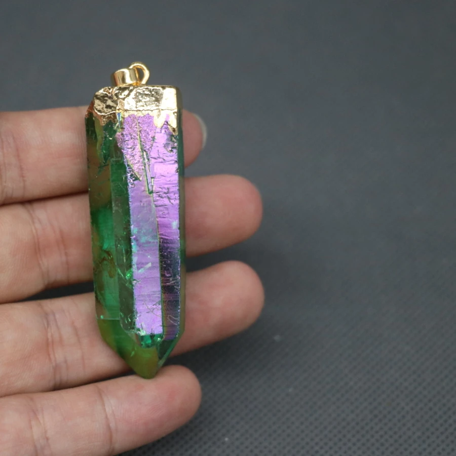 Новый кварцевый кулон Ангел кластер аура титановая Друза Кварцевый Кристалл