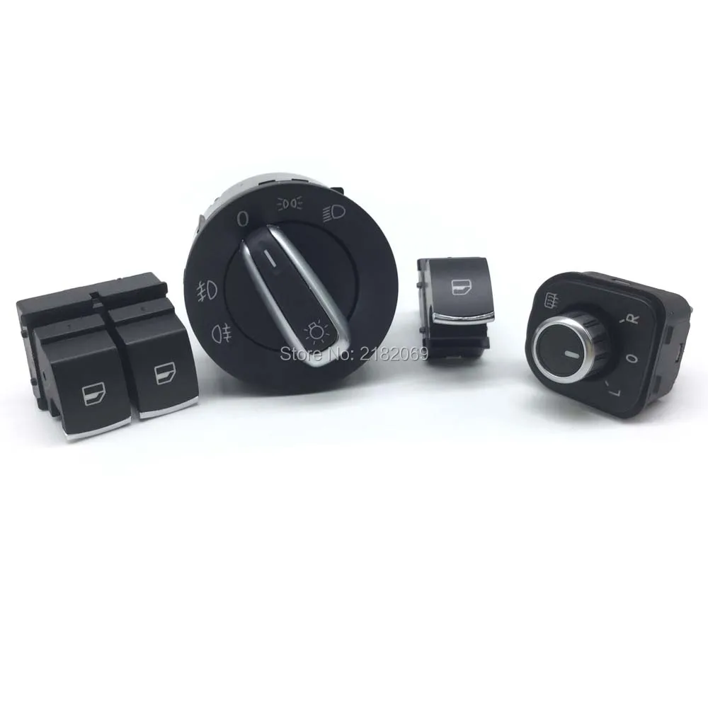 

Chrome Window mirror headlight switch for VW passat B6 Eos Golf 5 6 GTI mk5 mk6 5K3959857A,5ND959565B,5ND941431A,5ND959855
