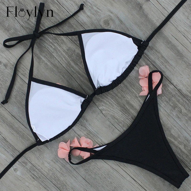 Floylyn женский бикини Feminino 2017 эксклюзивный дизайн сексуальные пуш ап бразильские