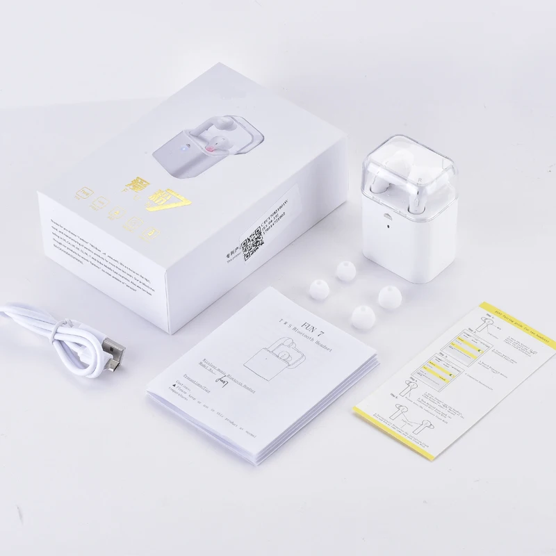 BANMIX TWS 7 FUN In-Ear wireless bluetooth earphone Ear Hook headphone headset earplugs with MIC For iphone xiaomi samsung 6 | Электроника
