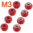 8 шт., Алюминиевые гайки M3 для гонки Redcat HPI Himoto HSP Team associates Traxxas Axial RC, запчасти для автомобилей