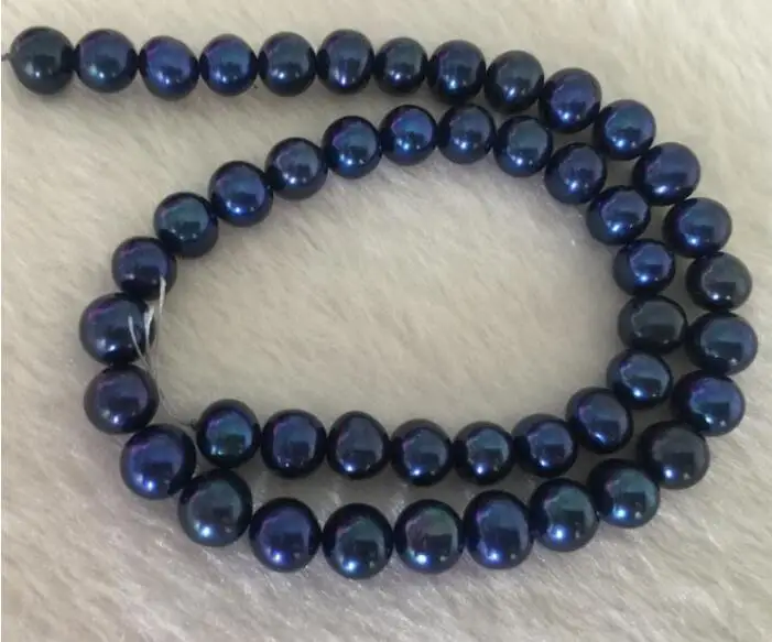 Ювелирные изделия Жемчужное ожерелье элегантное 9 10 мм таитианское круглое