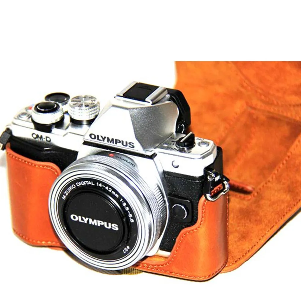 Защитный чехол из искусственной кожи для Olympus OMD EM10 II III MK2 MK3 с объективом 14 42