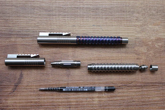 Спиральная ручка держатель из титанового сплава EDC для защиты тактическая